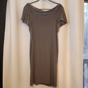 Banana Republic Gray Stretch Dress